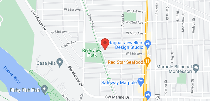 map of 1695 W 65TH AVENUE
